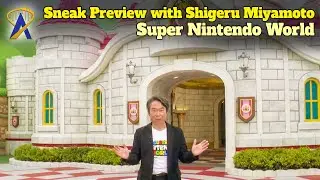 Super Nintendo World Sneak Preview by Nintendo General Manager Shigeru Miyamoto (English Dub)
