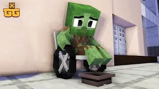 Baby Zombie became Homeless - Minecraft Animation