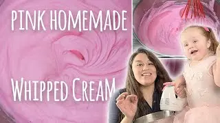 5 MIN EASY WHIPPED CREAM ICING 🧁  BEST Homemade Icing for Cake EASY Baking with Kids ideas 🍰  PINK