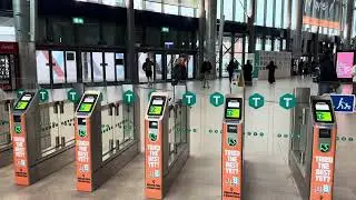 Arriving at BELFAST GRAND CENTRAL TRAIN STATION in NORTHERN IRELAND