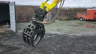 Mini Excavator Rotating Grappler Attachment