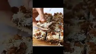 Healthy Magic Coconut Cookies Bar Recipe 🧇🧇🧇 #shorts #food #trending #viral #ytshorts #like