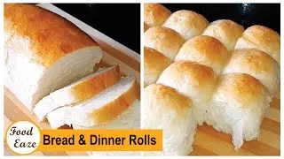 No Egg Bread and Dinner Roll Recipe | Slider Buns By Food Eaze