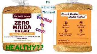 #unboxing Zero maida Bread | no trans fat & no colors | Health Factory BRAND | pls read description