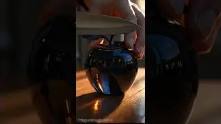 Cutting a Black Crystal Apple 🍏 | Hyper Realistic ASMR #asmr #aiasmr #satisfying #ai #glassfruit