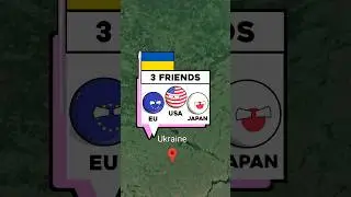 How Many Friends From Different Countries Part 2 #shorts #country #countryballs