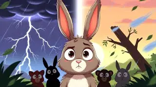 Mały Królik i Wielka Burza | Bajka dla Dzieci o Odwadze | Bedtime Story