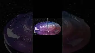 ASMR: Cutting Shimmering Galaxy Slime Jelly (Sticky and Sand-Cutting Sounds) 🌌 #asmr