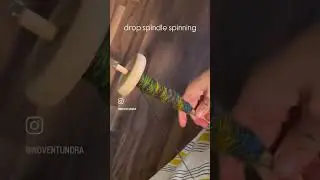 Drop spindle spinning 🧶one of my favorite hobbies #spinningyarn #alaskanyarn #dropspindle #fiberart
