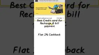 ICICI Amazon pay credit card// Flat 2% cashback #cashback #mobilerechargecashback