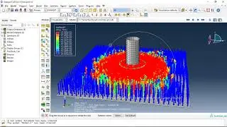 Simulation rigid body impact to concrete reinforced with composite  by using SPH  in Abaqus