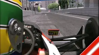 Senna’s 1988 McLaren MP4/4 Attacks Monaco