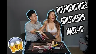 BOYFRIEND DOES GIRLFRIEND'S MAKEUP !!! (GONE WRONG)