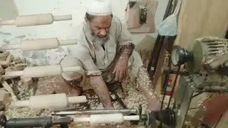 How to make a wooden rolling pin | wood turning | #amazingskill