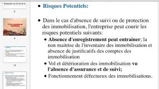 Evaluation du Controle interne fonction des investissements