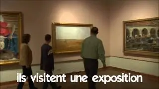 Французский язык для начинающих # Vocabulaire # ils visitent une exposition