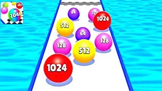 Ball Run 2048 Merge Race Run 3D ! All Levels Gameplay (148-152) android, ios