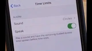 iPhone 11 Pro: How to Enable / Disable Guided Access Time Spoken Before Time Ends
