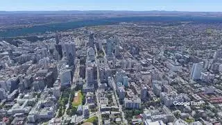 Downtown Montreal 500m Drone video   Google Earth Studio