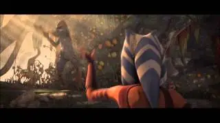 Ahsoka Tano Force-chokes a Trandoshan