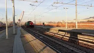 Locomotive diesel D100, assegnate a Captrain, in doppia trazione col treno dei cereali al Lingotto
