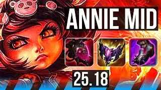 ANNIE vs MORGANA (MID) | Dominating | EUW Diamond | 25.18