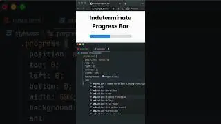 Indeterminate Progress Bar Animation #shorts