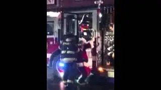 121614 Demarest: Santa on Fire Truck