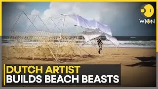 Netherlands: Dutch Artist Builds Beach Beasts, Creations Mimic Natural Movement | WION