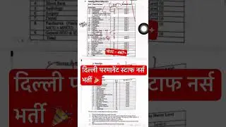 Delhi Permanent Staff Nurse Recruitment 2025💥Govt. Staff Nurse Vacancy 2026💥Nursing Vacancy 2026