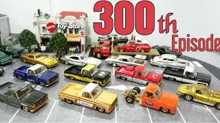 300th episode. Super Chase and Chase Showcase, M2, Autoworld, JL, Mini GT Greenlight, etc.