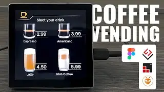 Coffee vending machine HMI on esp32 Display panel CYD #diy  #figma #ui #hmi #vendingmachine #TFT