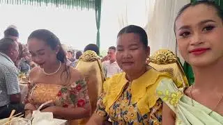 At a beautiful Khmer wedding in Phalang Village today