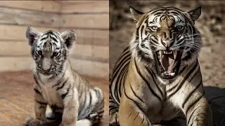 ANIMAL TRANSFORMATION, GROWING TERRIFYING Alligator, bear, tiger, dogs
