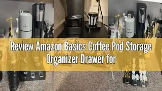 Review Amazon Basics Coffee Pod Storage Organizer Drawer for K-Cup Pods, 36 Pod Capacity, Black