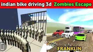 Franklin escape from police station | Funny gameplay indian bikes driving 3d 🤣🤣