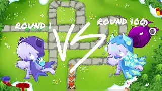Silas com todos os buffs contra um BAD no Bloons td 6