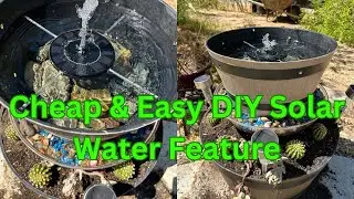 Cheap & Easy 3 Tiered Cordless DIY Solar Water Feature