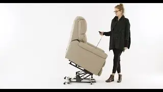 Poltrona Reclin&aacute;vel Alpha - Mecanismo Lift  / Acionador Controle com fio / Couro Avel&atilde;
