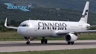 Finnair - Airbus A321-231 Sharky OH-LZH - Takeoff from Split Airport LDSP/SPU