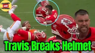 Travis Kelce ANGRILY BREAK His Helmet in Frustration to Mahomes Touchdown