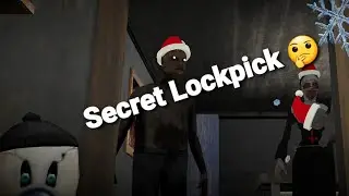 Granny Uptopian | Using a secret lock pick at the main door 