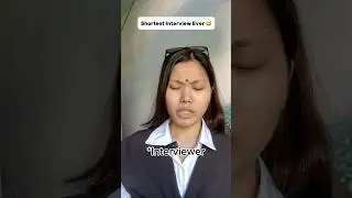 Shortest Interview ever 😅 #funny #shortsfeed #comedy #viralvideo #reelsinstagram #shorts #viral