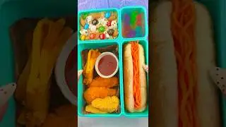 Making School Lunch with Fidget Food 🍿*BENTO Box* Satisfying Video ASMR #4! #shorts #asmr #fidgets