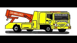 Tow truck Rex&rsquo;s sirens.
