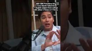 ABS-CBN Primetime King Coco Martin failed the 1 English subject from college with either 3X or 4X.