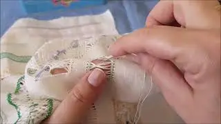 2 Vainicas Con Forma De Hojas De Guipur