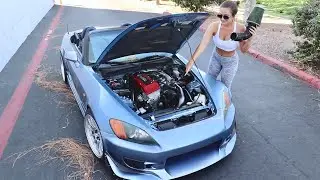 MAKING HER HONDA LOUD!!!