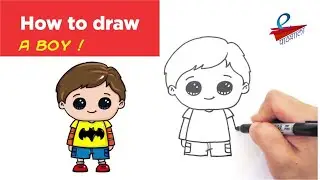 How to draw a boy easy for kids | Art and Craft | e Pathshala