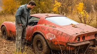 ASMR Car Restoration! 1975 Corvette Stingray Full Restoration from Abandoned State to Looking New